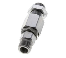 8S Acier zingué Joint tournant à bille Raccord coupant Cloison 350 bar NBR ISO 8434-1
