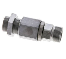 16S Acier zingué Joint tournant à bille Raccord coupant Cloison 350 bar NBR ISO 8434-1