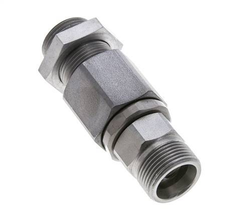 16S Acier zingué Joint tournant à bille Raccord coupant Cloison 350 bar NBR ISO 8434-1