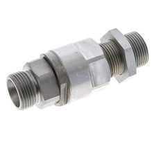 20S Acier zingué Joint tournant à bille Raccord coupant Cloison 350 bar NBR ISO 8434-1