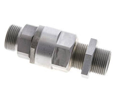 20S Acier zingué Joint tournant à bille Raccord coupant Cloison 350 bar NBR ISO 8434-1