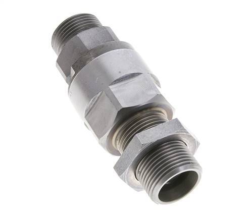 20S Acier zingué Joint tournant à bille Raccord coupant Cloison 350 bar NBR ISO 8434-1