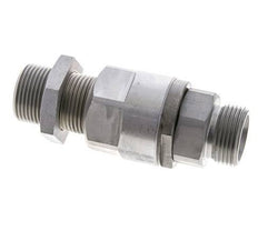 20S Acier zingué Joint tournant à bille Raccord coupant Cloison 350 bar NBR ISO 8434-1