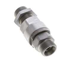 20S Acier zingué Joint tournant à bille Raccord coupant Cloison 350 bar NBR ISO 8434-1