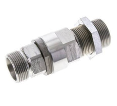 25S Acier zingué Joint tournant à bille Raccord coupant Cloison 350 bar NBR ISO 8434-1