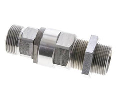 25S Acier zingué Joint tournant à bille Raccord coupant Cloison 350 bar NBR ISO 8434-1