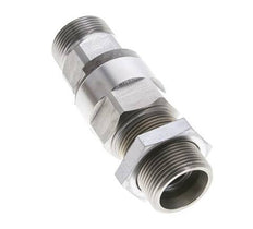 25S Acier zingué Joint tournant à bille Raccord coupant Cloison 350 bar NBR ISO 8434-1