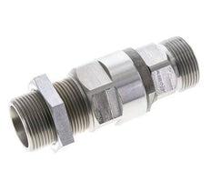 25S Acier zingué Joint tournant à bille Raccord coupant Cloison 350 bar NBR ISO 8434-1