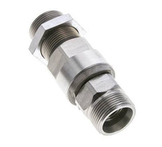 25S Acier zingué Joint tournant à bille Raccord coupant Cloison 350 bar NBR ISO 8434-1