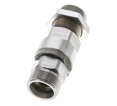 25S Acier zingué Joint tournant à bille Raccord coupant Cloison 350 bar NBR ISO 8434-1
