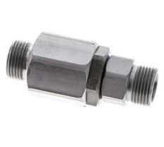 12S Zink plated Steel Ball-Guided Swivel Joint Cutting Fitting DN 7.5350 bar NBR ISO 8434-1