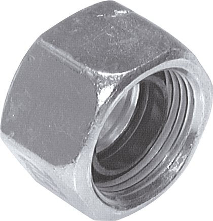 6 (M12x1.5) Steel Functional Nut NBR [2 Pieces]