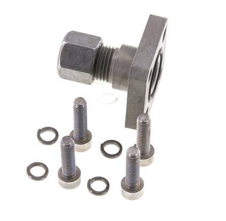 LK 35 Pump Flange Steel with 10L (M16x1.5)