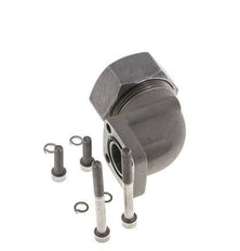 LK 40 Coude Bride de pompe Fonte malléable avec 35L (M45x2)