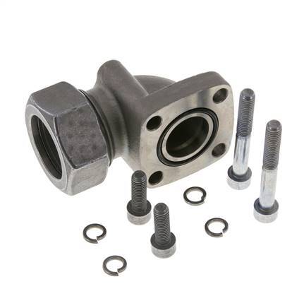 LK 55 Elbow Pump Flange Malleable cast iron with 35L (M45x2)