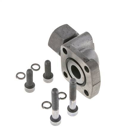 LK 55 Coude Bride de pompe Fonte malléable avec 20S (M30x2)