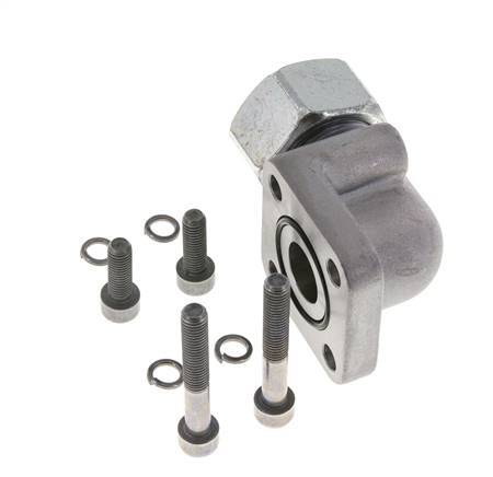 LK 55 Coude Bride de pompe Fonte malléable avec 25S (M36x2)