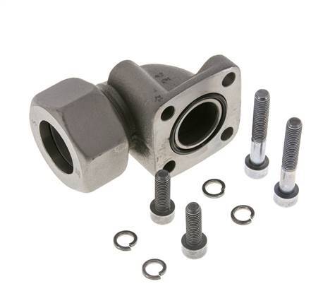 LK 55 Elbow Pump Flange Malleable cast iron with 30S (M42x2)