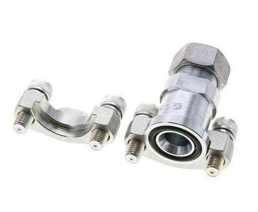 Bride 3/4'' SAE 3000 PSI Acier avec 18L (M26x1.5) ISO 6162-1