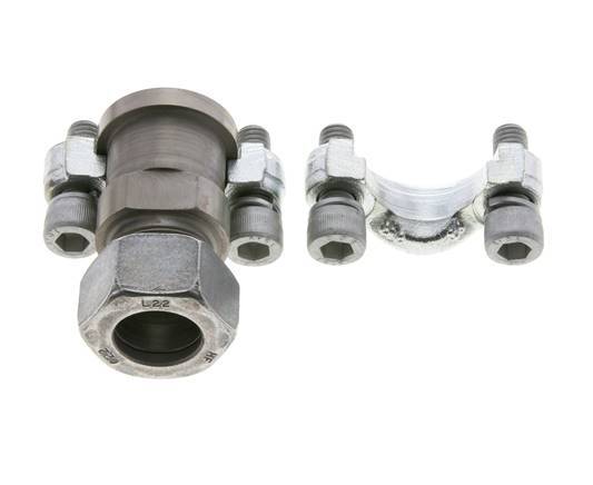 Bride 3/4'' SAE 3000 PSI Acier avec 22L (M30x2) ISO 6162-1