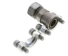 Bride 3/4'' SAE 3000 PSI Acier avec 22L (M30x2) ISO 6162-1