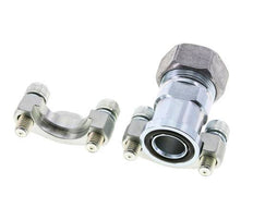 Bride 3/4'' SAE 3000 PSI Acier avec 28L (M36x2) ISO 6162-1