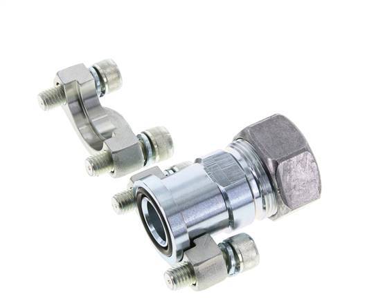 Bride 3/4'' SAE 3000 PSI Acier avec 28L (M36x2) ISO 6162-1