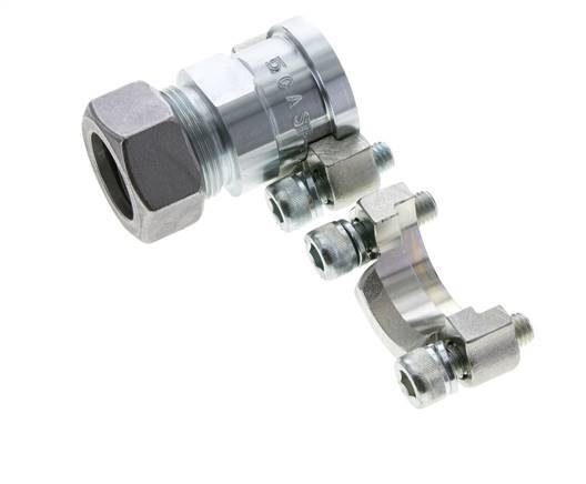 1'' Bride SAE 3000 PSI Acier avec 28L (M36x2) ISO 6162-1