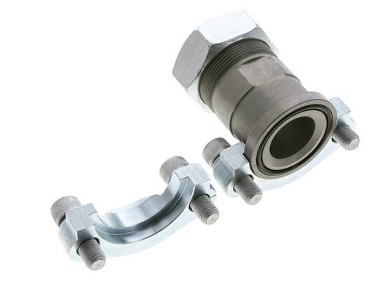 Bride 1-1/2'' SAE 3000 PSI Acier avec 42L (M52x2) ISO 6162-1