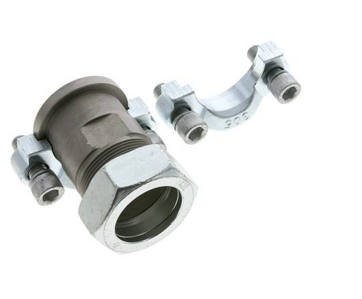 Bride 1-1/2'' SAE 3000 PSI Acier avec 42L (M52x2) ISO 6162-1