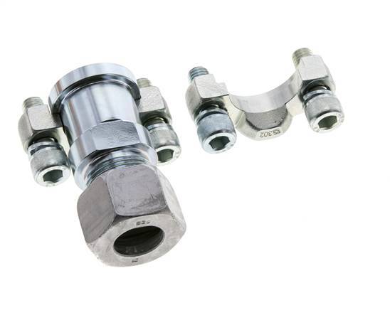 Bride 3/4'' SAE 3000 PSI Acier avec 20S (M30x2) ISO 6162-1