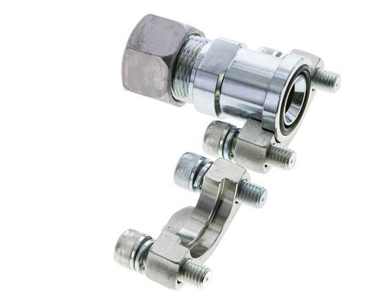 Bride 3/4'' SAE 3000 PSI Acier avec 20S (M30x2) ISO 6162-1