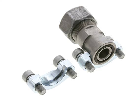 Bride 3/4'' SAE 3000 PSI Acier avec 25S (M36x2) ISO 6162-1