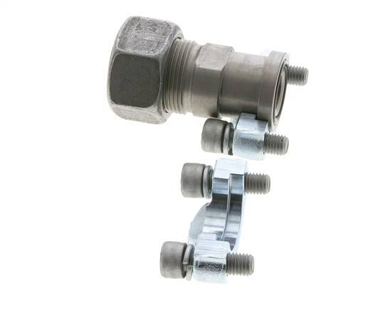 Bride 3/4'' SAE 3000 PSI Acier avec 25S (M36x2) ISO 6162-1