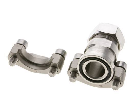 Bride 1'' SAE 3000 PSI Acier inoxydable avec 28L (M36x2) ISO 6162-1