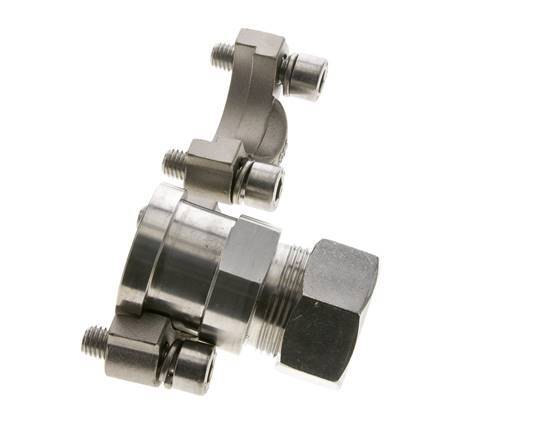 Bride 1'' SAE 3000 PSI Acier inoxydable avec 28L (M36x2) ISO 6162-1