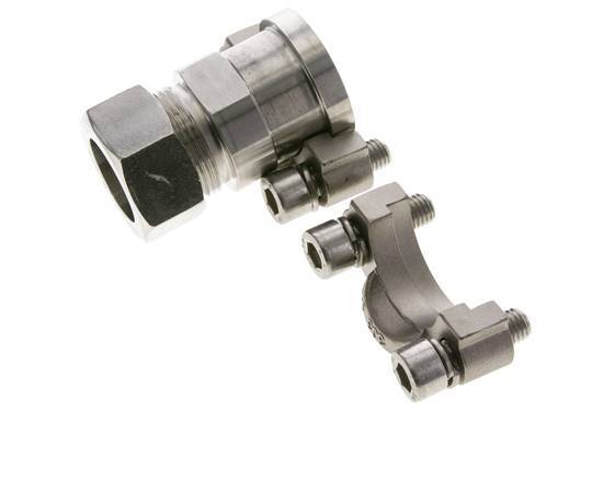 Bride 1'' SAE 3000 PSI Acier inoxydable avec 28L (M36x2) ISO 6162-1