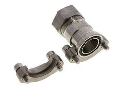 Bride 1-1/4'' SAE 3000 PSI en acier inoxydable avec 35L (M45x2) ISO 6162-1