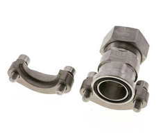 Bride 1-1/4'' SAE 3000 PSI en acier inoxydable avec 35L (M45x2) ISO 6162-1