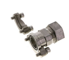 Bride 1-1/4'' SAE 3000 PSI en acier inoxydable avec 35L (M45x2) ISO 6162-1