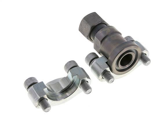 Bride SAE 3/4'' 6000 PSI Acier avec 16S (M24x1.5) ISO 6162-2