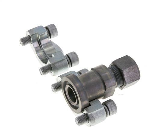 Bride SAE 3/4'' 6000 PSI Acier avec 16S (M24x1.5) ISO 6162-2