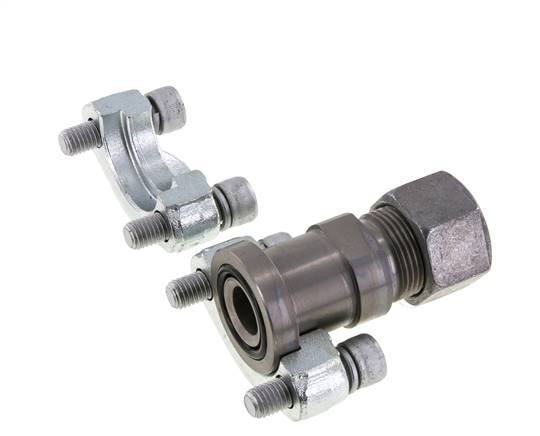 Bride SAE 3/4'' 6000 PSI Acier avec 20S (M30x2) ISO 6162-2