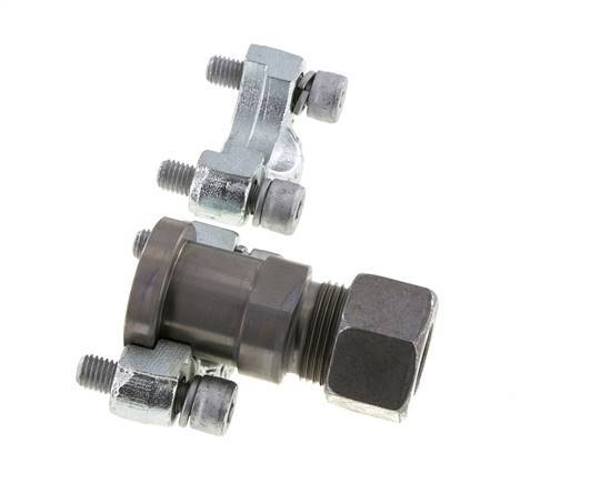 Bride SAE 3/4'' 6000 PSI Acier avec 20S (M30x2) ISO 6162-2