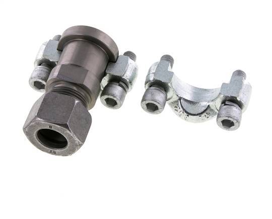 Bride SAE 3/4'' 6000 PSI Acier avec 20S (M30x2) ISO 6162-2