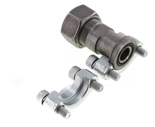 Bride SAE 3/4'' 6000 PSI Acier avec 25S (M36x2) ISO 6162-2