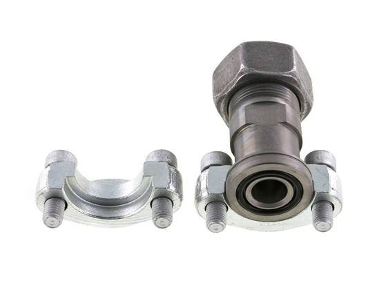 Bride SAE 3/4'' 6000 PSI Acier avec 25S (M36x2) ISO 6162-2