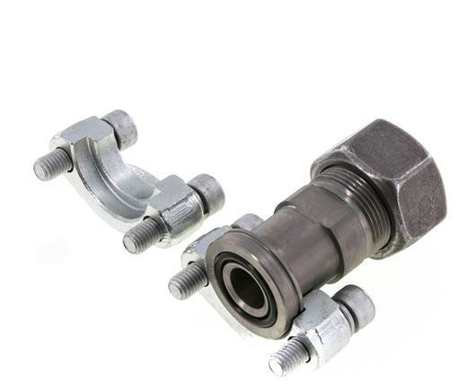 Bride SAE 3/4'' 6000 PSI Acier avec 25S (M36x2) ISO 6162-2