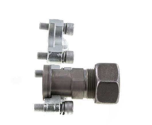 Bride SAE 3/4'' 6000 PSI Acier avec 25S (M36x2) ISO 6162-2