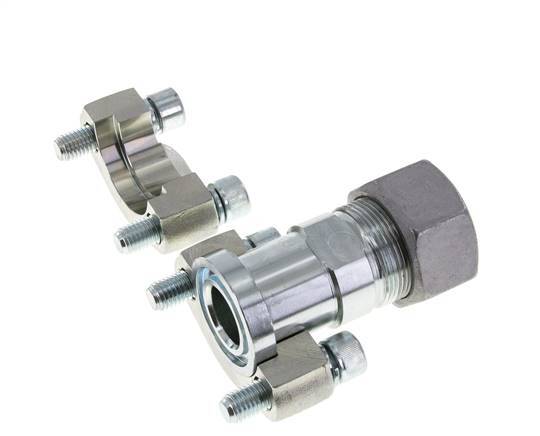 Bride SAE 1'' 6000 PSI Acier avec 30S (M42x2) ISO 6162-2